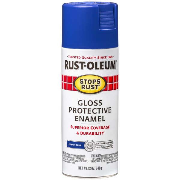 Rust-Oleum Cobalt, Gloss, 12 Oz 347024 | Zoro